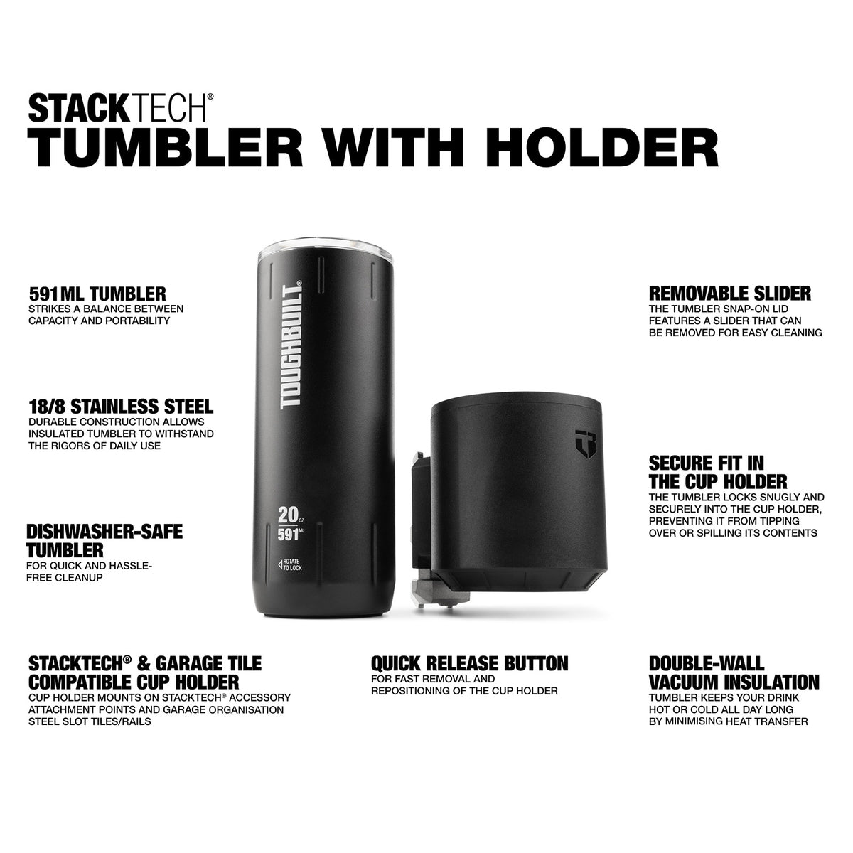 Tumbler + Cup Holder