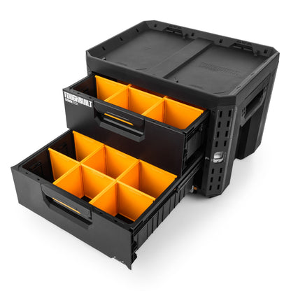 StackTech® 2-Drawer Locking Box